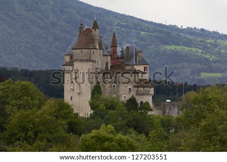 French Castle on a rainy day