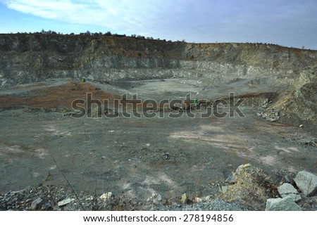 Quarry near Naslawice in Poland