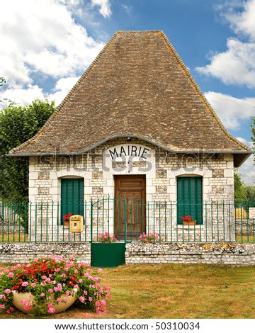 A quaint mayor\'s office in a village in rural France.