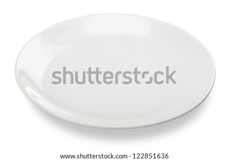 Empty Plate Isolated On White