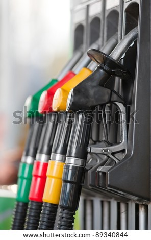 gasoline station fuel pump