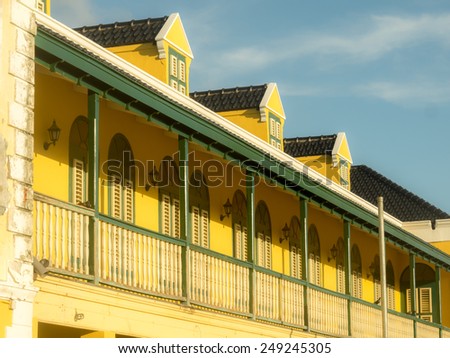 Otrobanda a suburb of Willemstad Curacao   in the Dutch Antilles a Caribbean Island