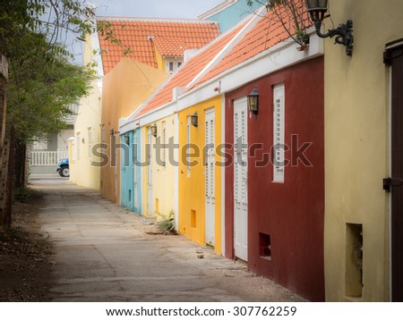 Walking around Petermaai - Views around Curacao a small Caribbean Island in the ABC islands