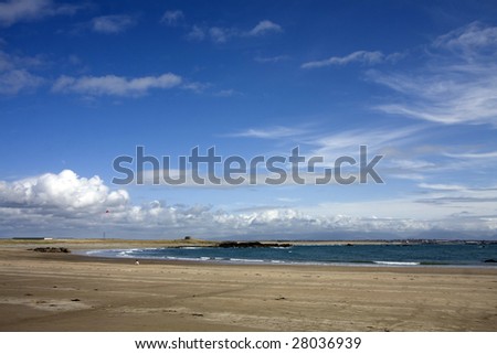 Silver Bay  coastal village and beach on the Isle of Anglesey North Wales