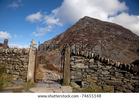 Views around the Ogwen valley and the Devils Kitchen in the heart of Snowdonia National park North Wales