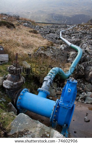 Walk around Llyn Anafon a fresh water reservoir supplying water to local villages Snowdonia National park North wales