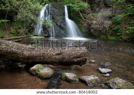 Waterfalls in the Fairy Glen Rosemarkie on the Black Isle Scotland UK