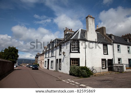 Cromaty village situated at the tip of the Black Isle in the Scottish Highlands