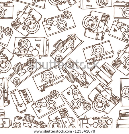 seamless pattern of vintage cameras seamless pattern of vintage cameras