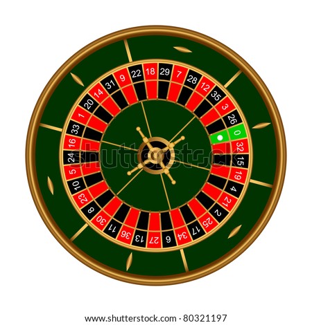 Game roulette on a white background.EPS version is available as ID 74216677.