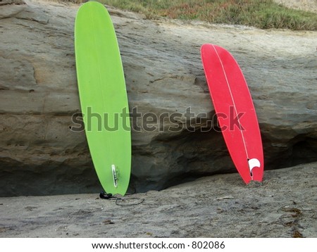Colorful Surfboards, Santa Cruz, CA