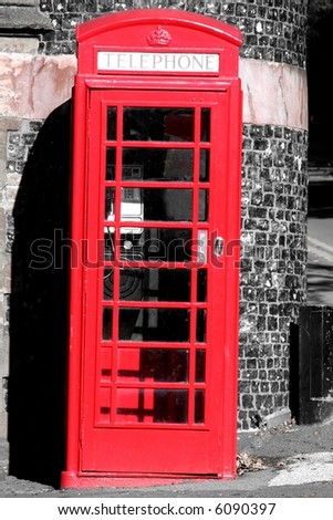 Traditional Red English Phone Box