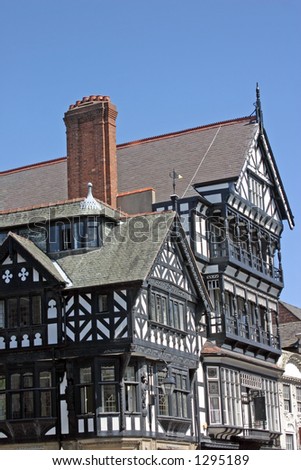 Old Black and White Building in Chester England