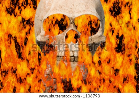 skull tattoos with flames. Tattoos Of Skulls With Flames. in flames flaming skulls