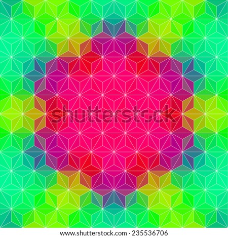 Vector Kaleidoscope Pattern