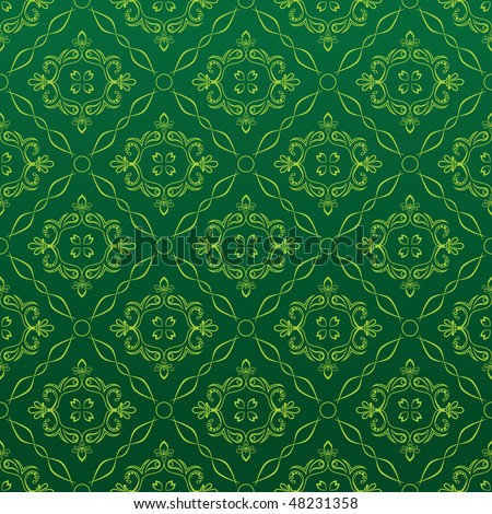 Green Wallpaper on Seamless Green Wallpaper Stock Vector 48231358   Shutterstock