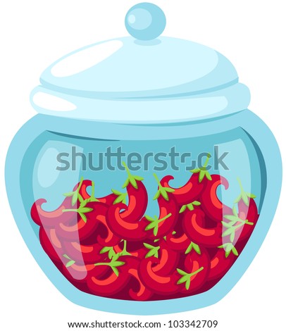 glass jar illustration