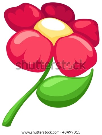 cartoon flowers background. of isolated cartoon flower