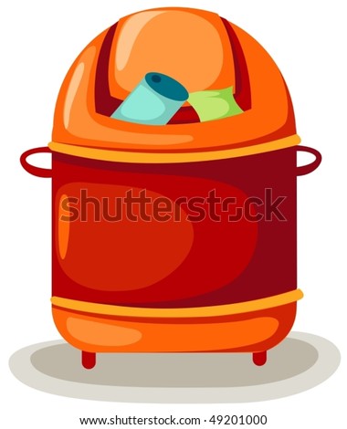 Empty Trash Bin clip art Free Vector / 4Vector