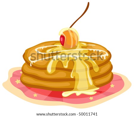  stack of pancakes with syrup