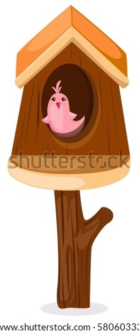 Cartoon Bird House