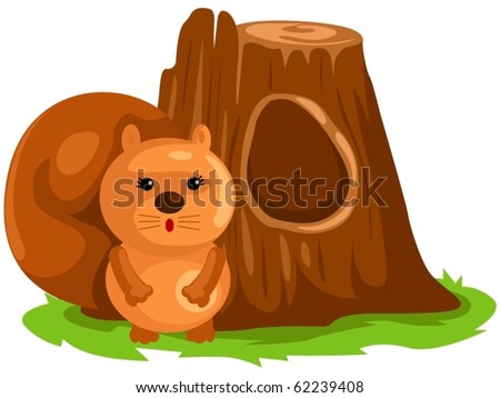 Baby Cartoon Squirrel