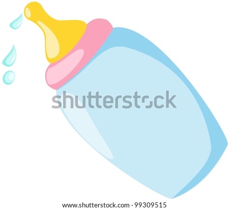 Illustration Of Isolated Milk Bottle On White - 99309515 : Shutterstock