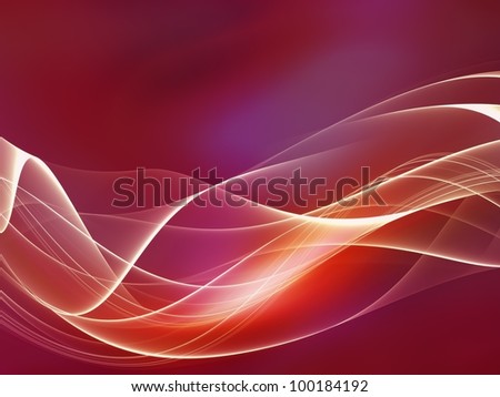 Abstract interplay of curves, colors and lights to convey sense of elegant motion, graceful dynamism, design and style.