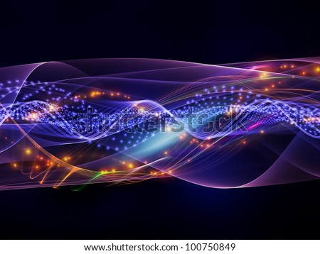 Sine waves background suitable as a backdrop for projects on technology, entertainment, communications, sound and audio