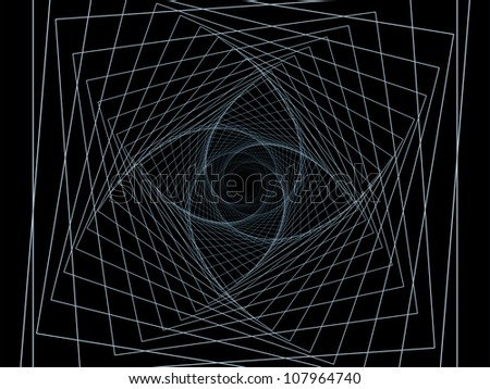 Background screen composed of geometric shapes as design element science or math projects