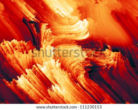 Color Swirls Series. Backdrop design of streaks of digital paint to provide supporting composition for illustrations on art, design and creativity