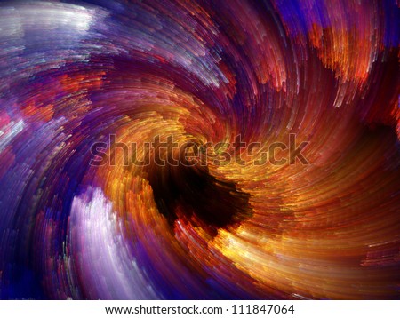 Paint Swirls Series. Composition of streaks of digital color suitable as a backdrop for the projects on art, design and creativity