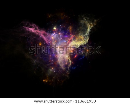 Space Dance Series. Visually pleasing composition of nebulous textures, lights and gradients to serve as  background for such subjects as astronomy, imagination, fantasy and creativity