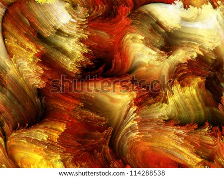 Paint Swirls Series. Design composed of streaks of digital color as a metaphor on the subject of art, design and creativity