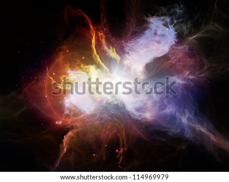 Space Dance Series. Backdrop design of nebulous textures, lights and gradients to provide supporting composition for works on astronomy, imagination, fantasy and creativity