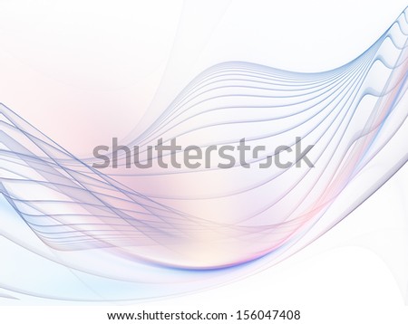 Fractal Wave series. Design composed of fractal sine waves and color as a metaphor on the subject of design, mathematics and modern technologies