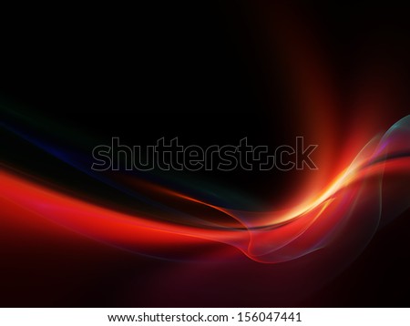 Fractal Wave Series. Visually Pleasing Composition Of Fractal Sine Waves And Color To Serve As Background In Works On Design, Mathematics And Modern Technologies