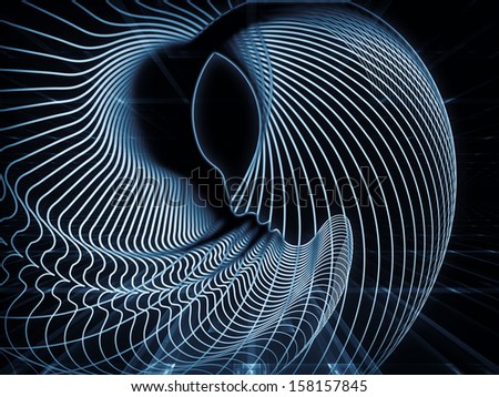 Geometry of Soul series. Backdrop design of profile lines of human head to provide supporting composition for works on education, science, technology and graphic design