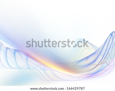 Fractal Wave series. Design composed of fractal sine waves and color as a metaphor on the subject of design, mathematics and modern technologies