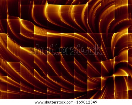 Dynamic Background series. Backdrop composed of fractal motion textures and suitable for use in the projects on science, technology and design