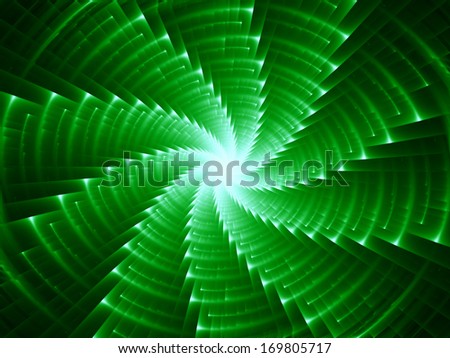 Dynamic Background series. Backdrop design of fractal motion textures to provide supporting composition for works on science, technology and design
