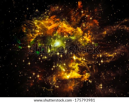 Universe Is Not Enough series. Visually pleasing composition of fractal elements, lights and textures to act as supporting background in topics on fantasy, science, religion and design