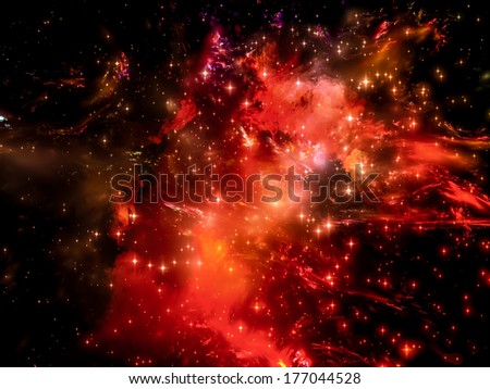 Universe Is Not Enough series. Design made of fractal elements, lights and textures to serve as backdrop for projects related to fantasy, science, religion and design