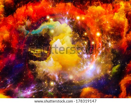 Universe Is Not Enough series. Backdrop of  fractal elements, lights and textures to complement your design on the subject of fantasy, science, religion and design
