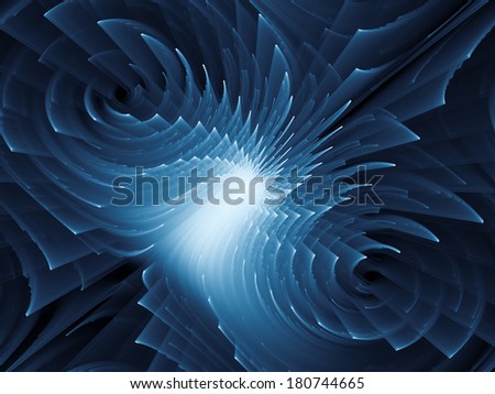 Dynamic Background series. Background design of fractal motion textures on the subject of science, technology and design