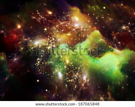 Universe Is Not Enough series. Composition of  fractal elements, lights and textures to serve as a supporting backdrop for projects on fantasy, science, religion and design