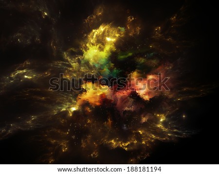 Universe Is Not Enough series. Graphic composition of fractal elements, lights and textures to serve as complimentary design for subject of fantasy, science, religion and design