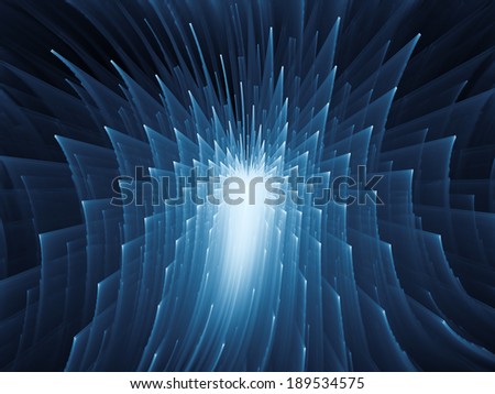 Dynamic Background series. Background design of fractal motion textures on the subject of science, technology and design
