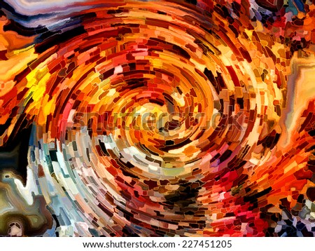 Forces of Nature series. Arrangement of colorful paint and abstract shapes on the subject of modern art, abstract art, expressionism and spirituality
