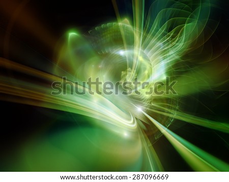 Light Trail series. Backdrop design of light trails and forms for works on graphic design, science and technology